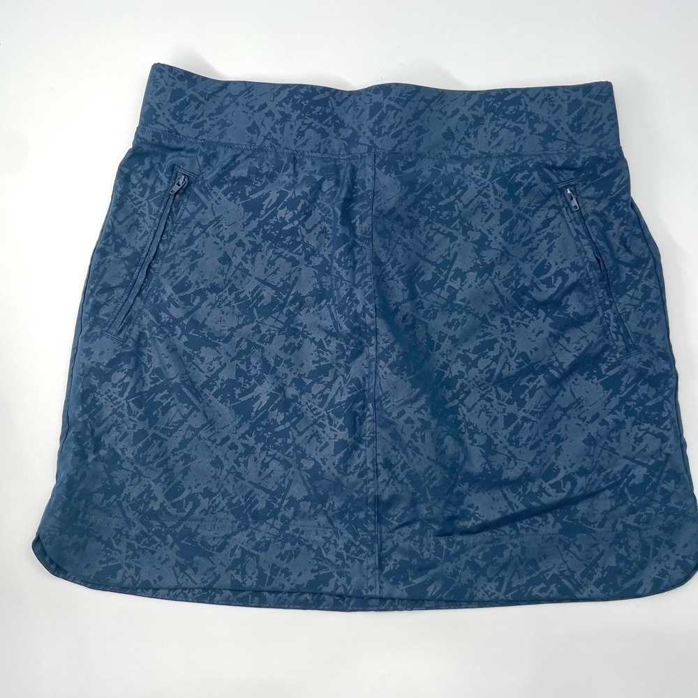 ORVIS Women's Blue Abstract Print Skort Skirt Size sz small Golf Tennis Athletic